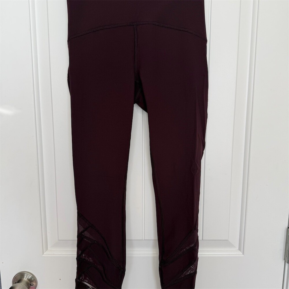 Lululemon Speed Up Tight 4 Black Cherry Women’s 25” Yoga Leggings Gym